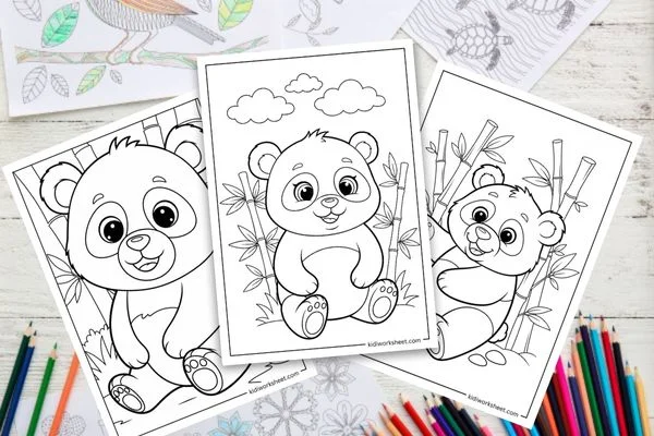  Panda Coloring Pages