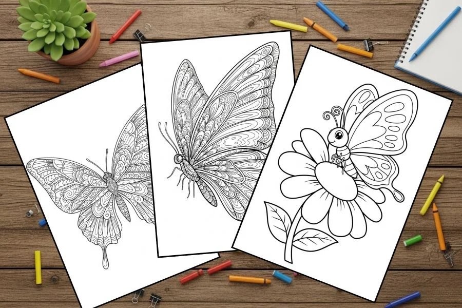 Buterfly Coloring Pages