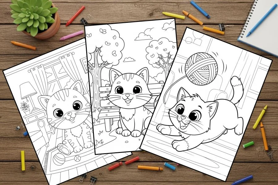 Cat Coloring Pages