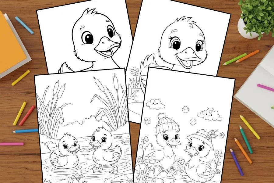 Duck Coloring Pages