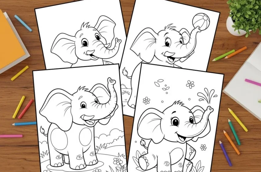 Elephant Coloring Pages