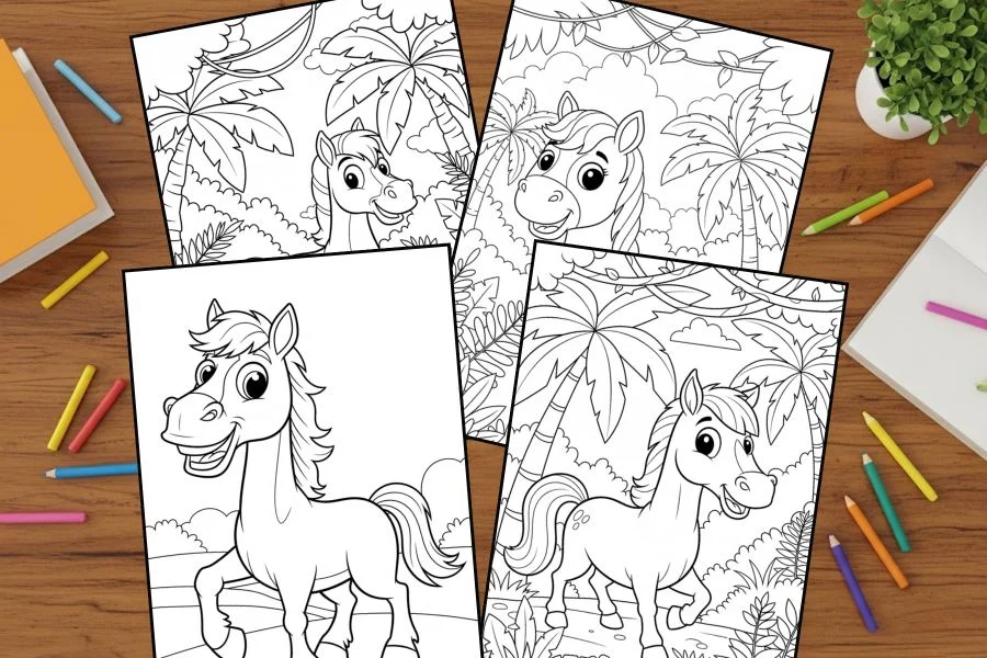 Horse Coloring Pages