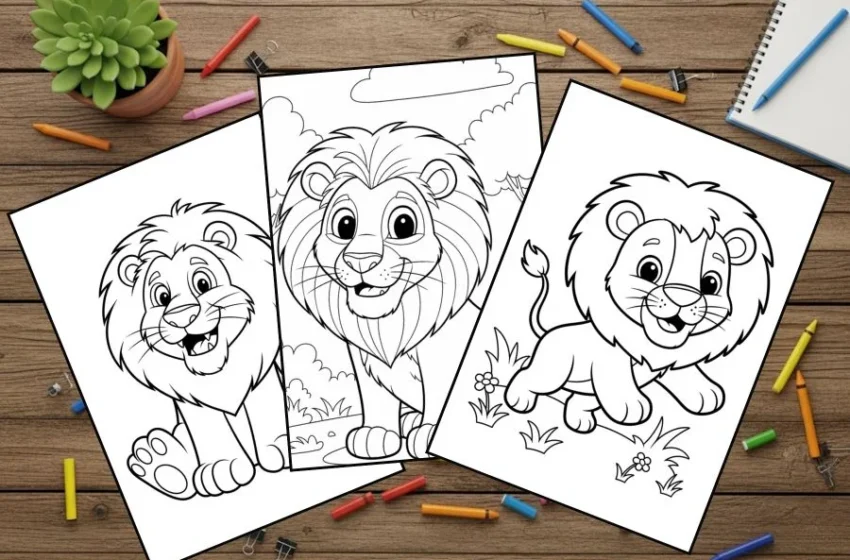  Lion Coloring Pages
