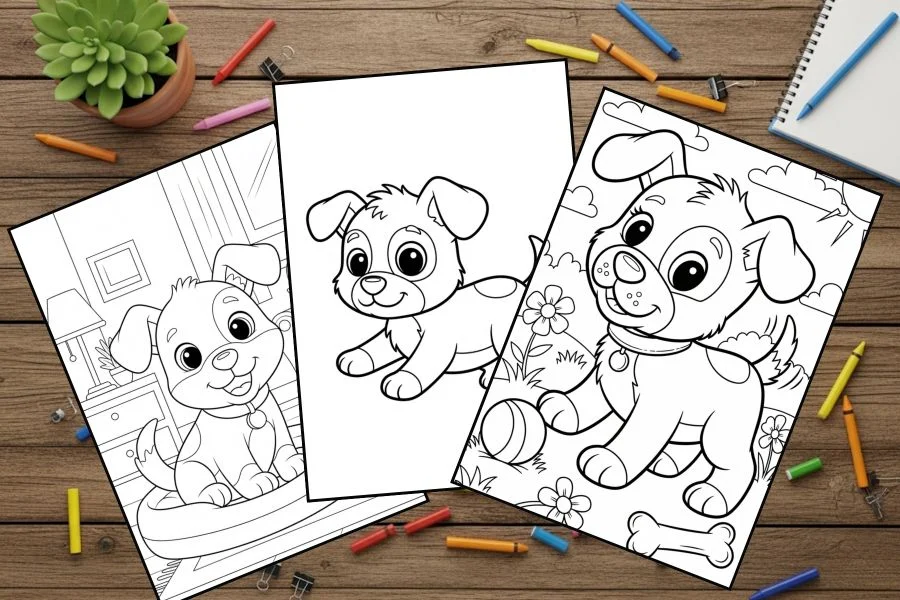 Puppy Coloring Pages