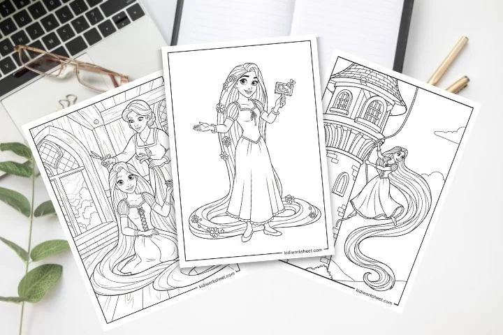  Rapunzel Coloring Pages