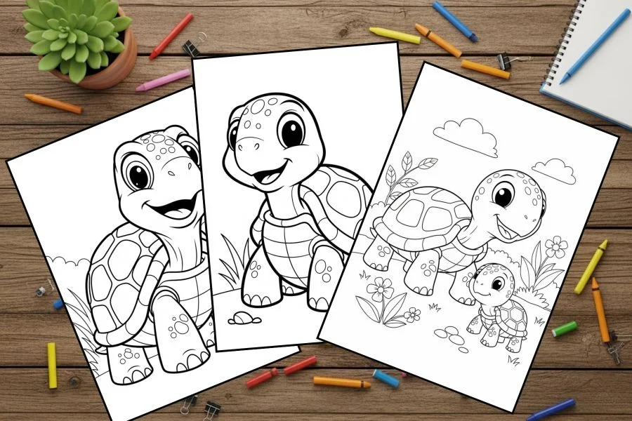 Turtle Coloring Pages