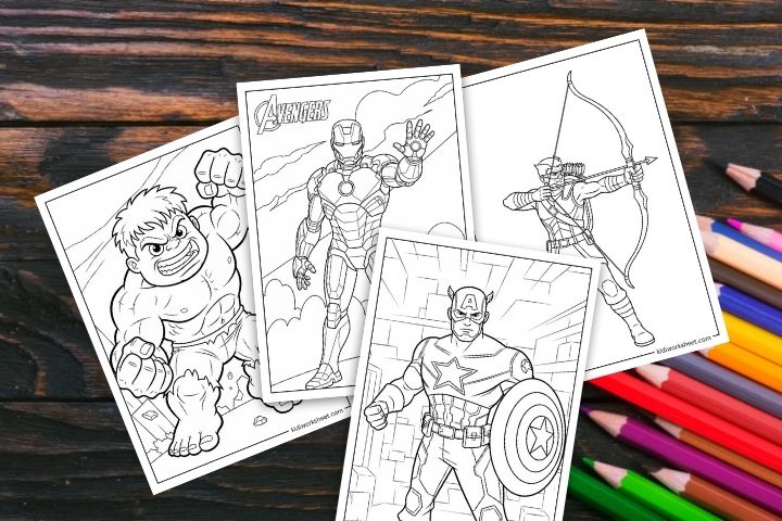 Marvel Avenger Coloring Pages