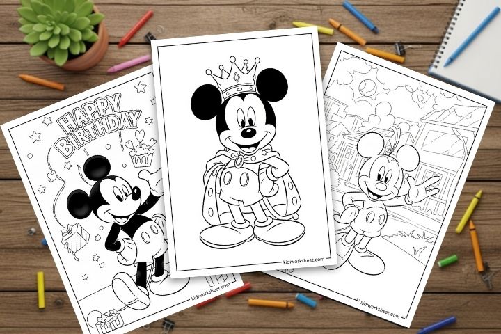  Mickey Mouse Coloring Pages