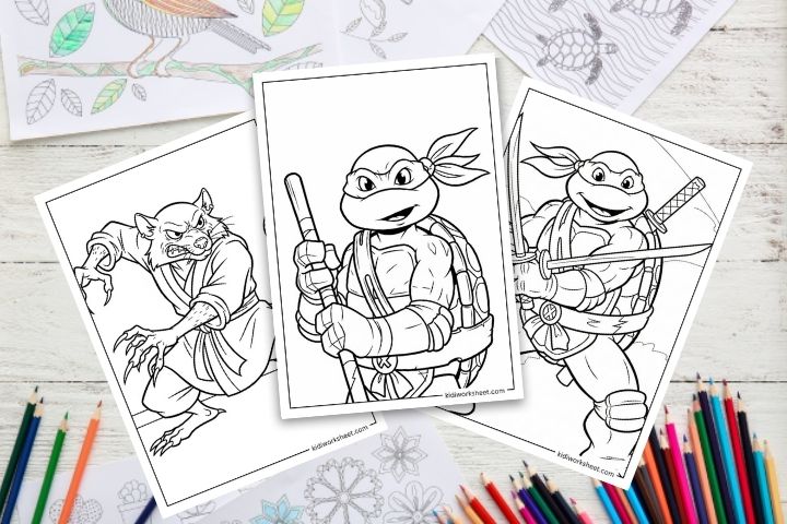  Teenage Mutant Ninja Turtles Coloring Pages