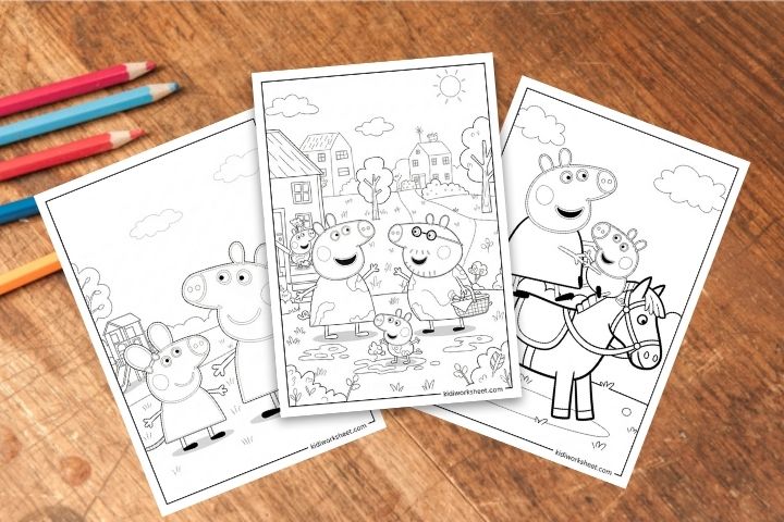  Peppa Pig Coloring Pages