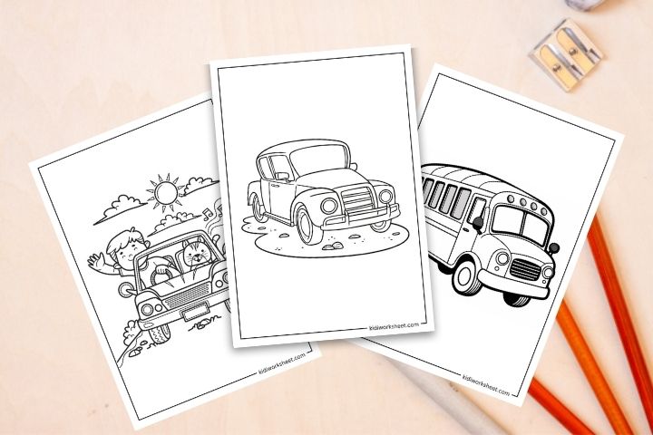  Car Coloring Pages