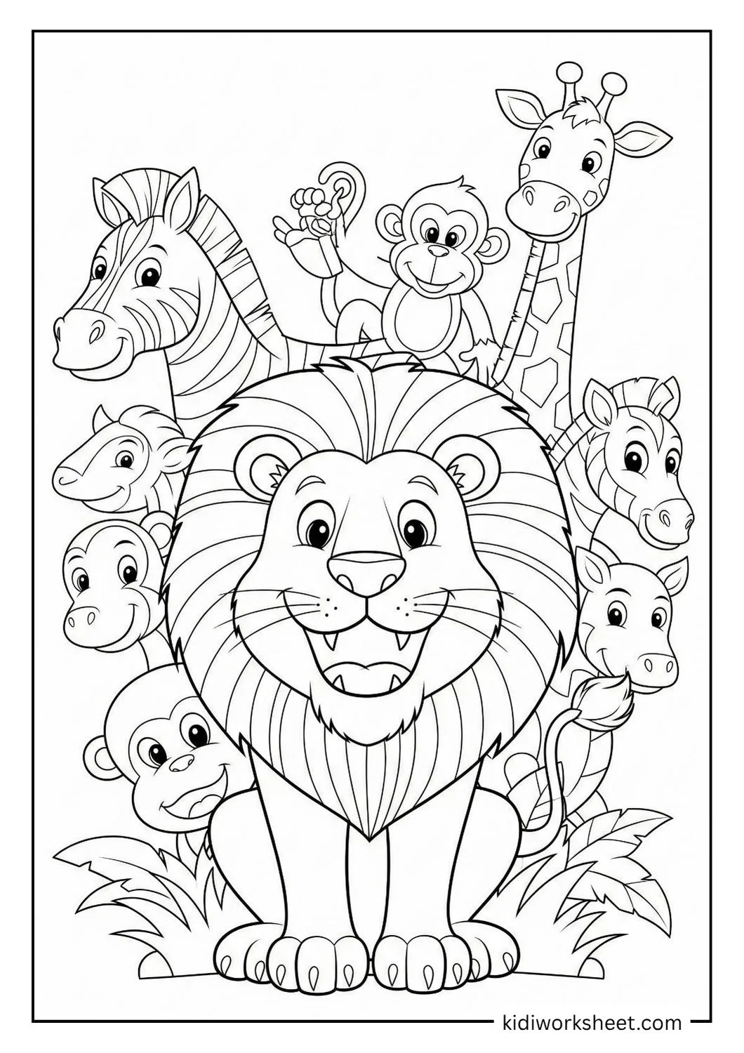 Safari animals group