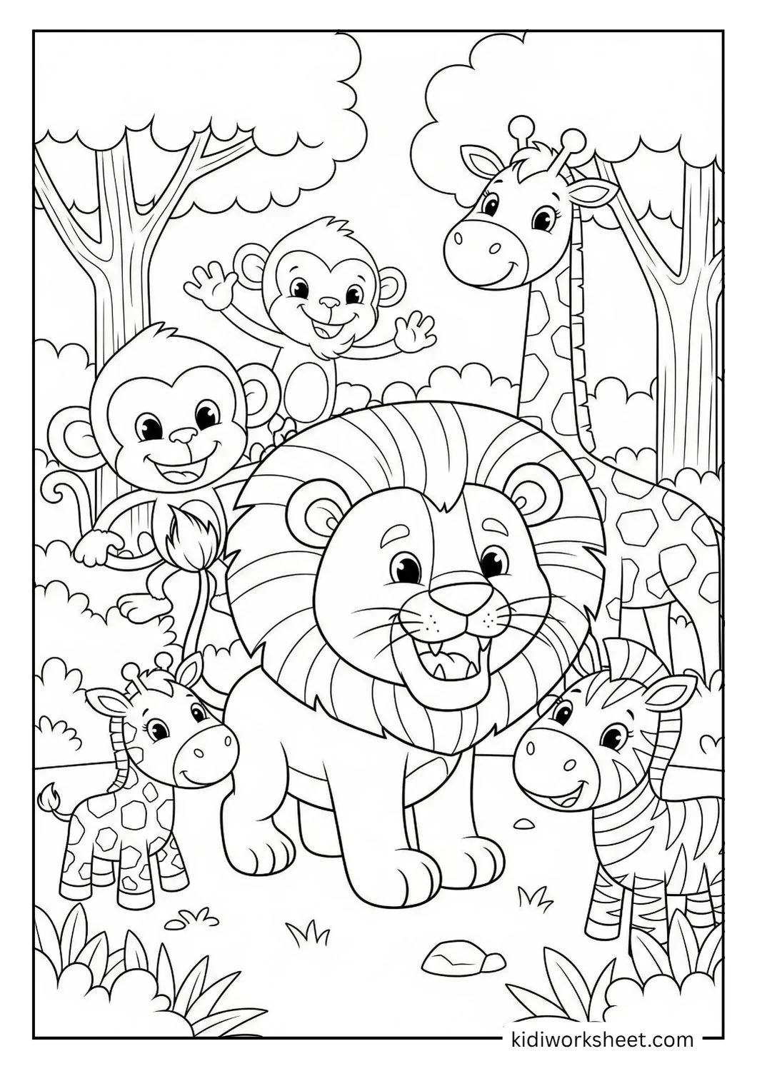 Baby safari animals