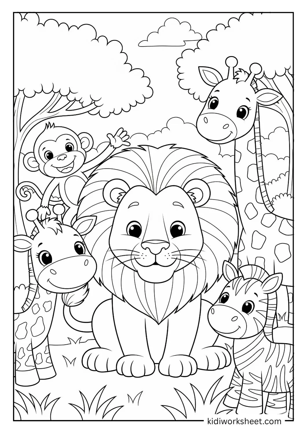 Cute jungle animals