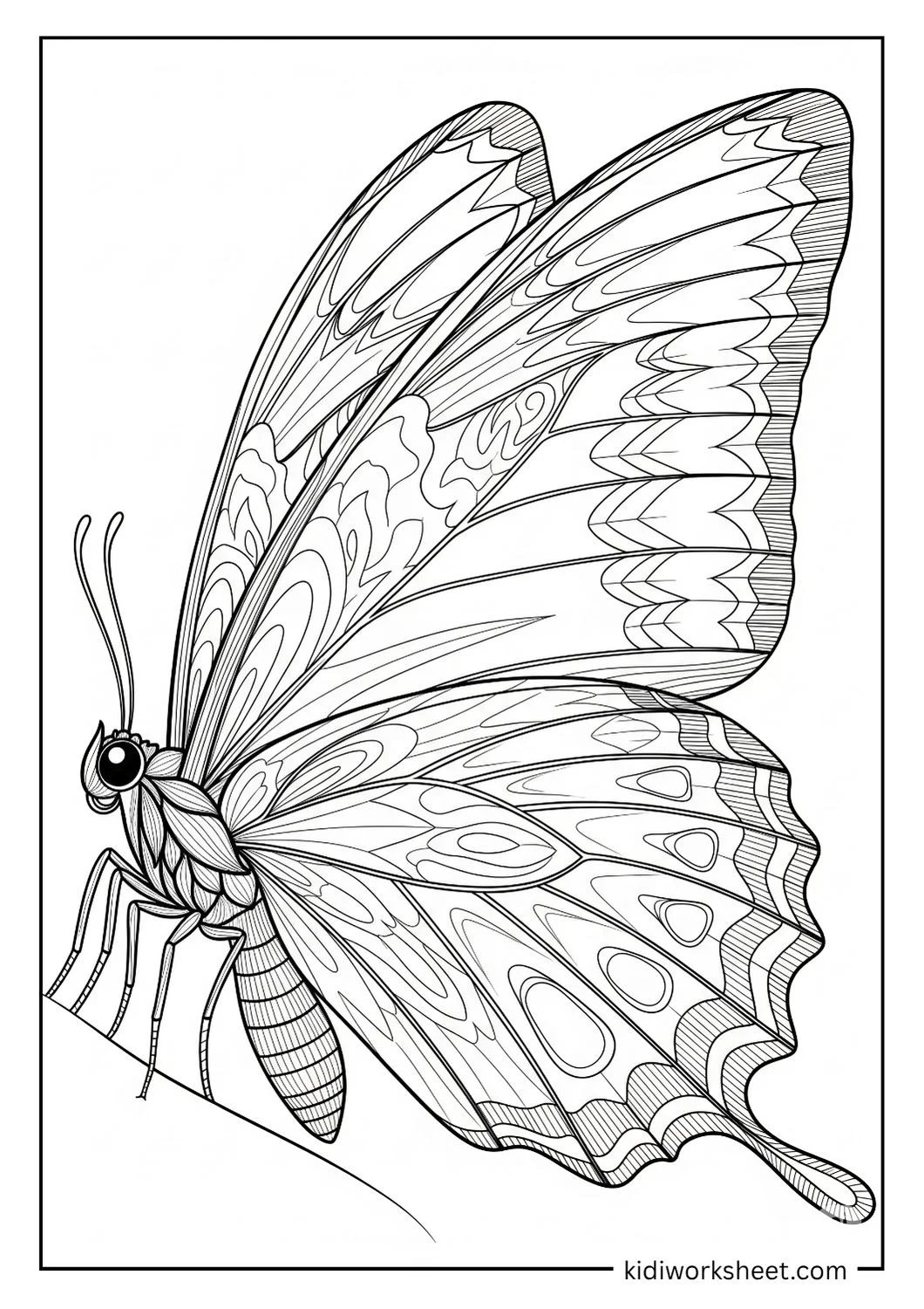 Detailed butterfly wing