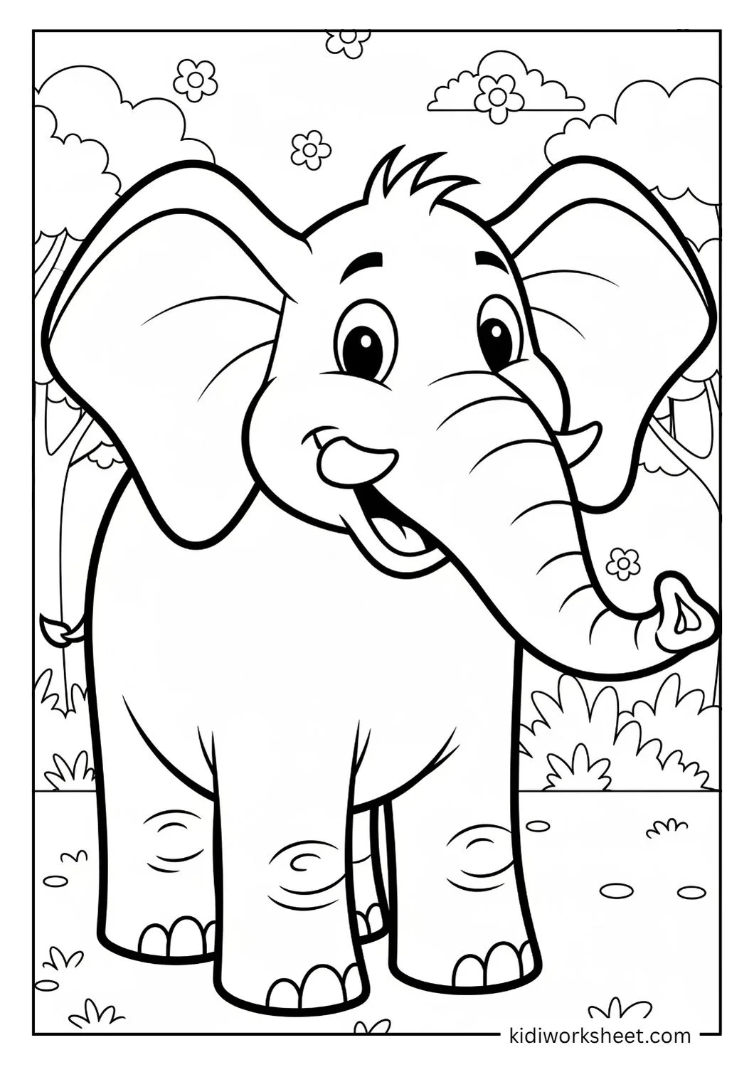 Elephant in natural setting