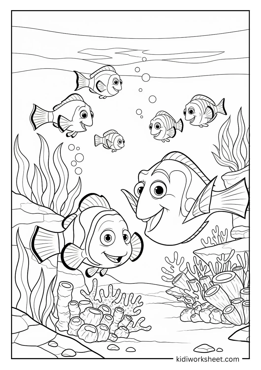 Underwater scene with fish