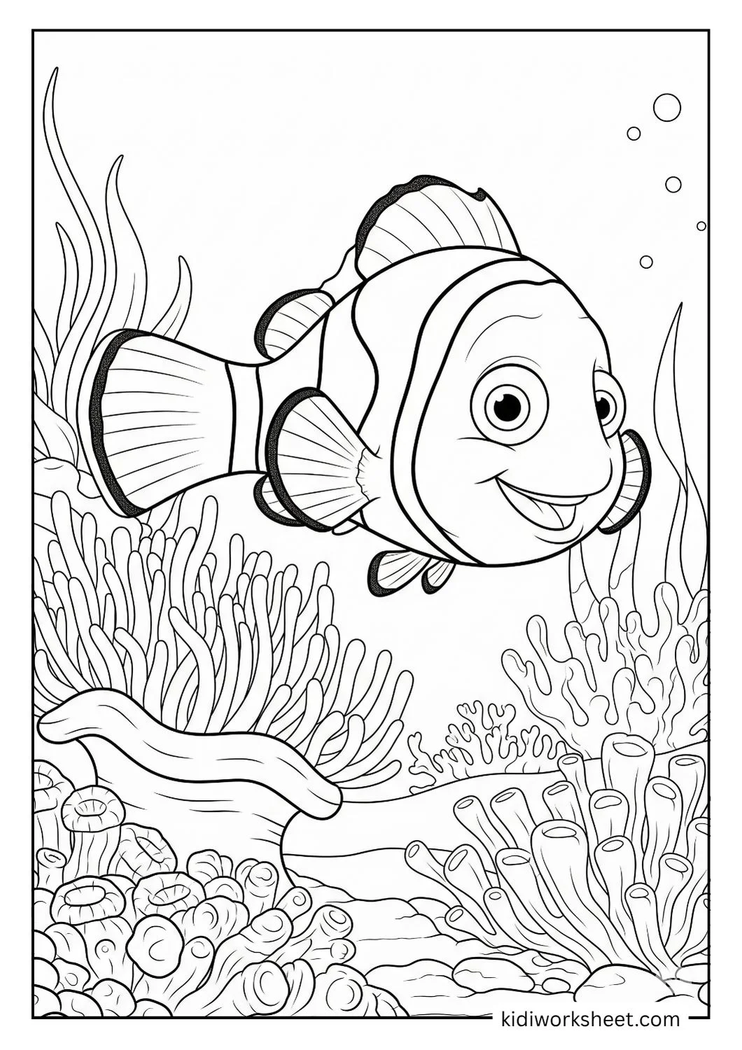 Clownfish in reef