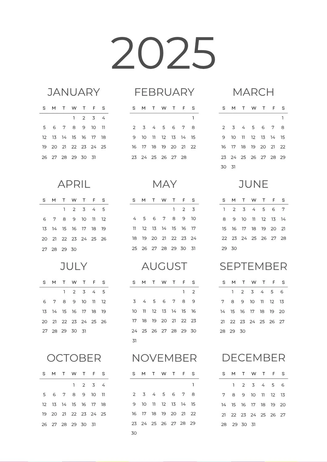Calendar 2025 v22
