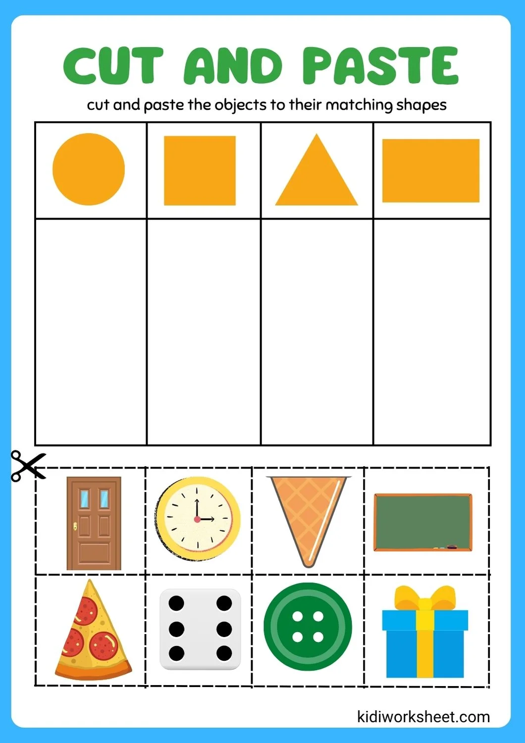 Cut and paste shape