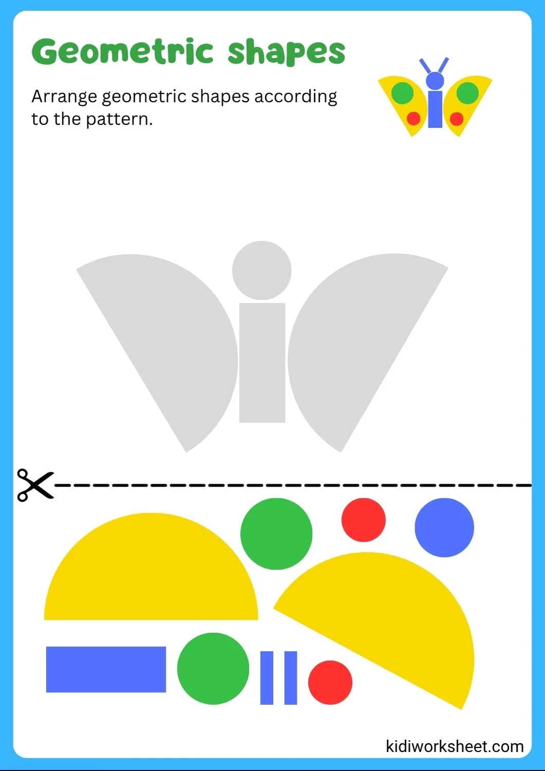 Geometric shapes butterfly