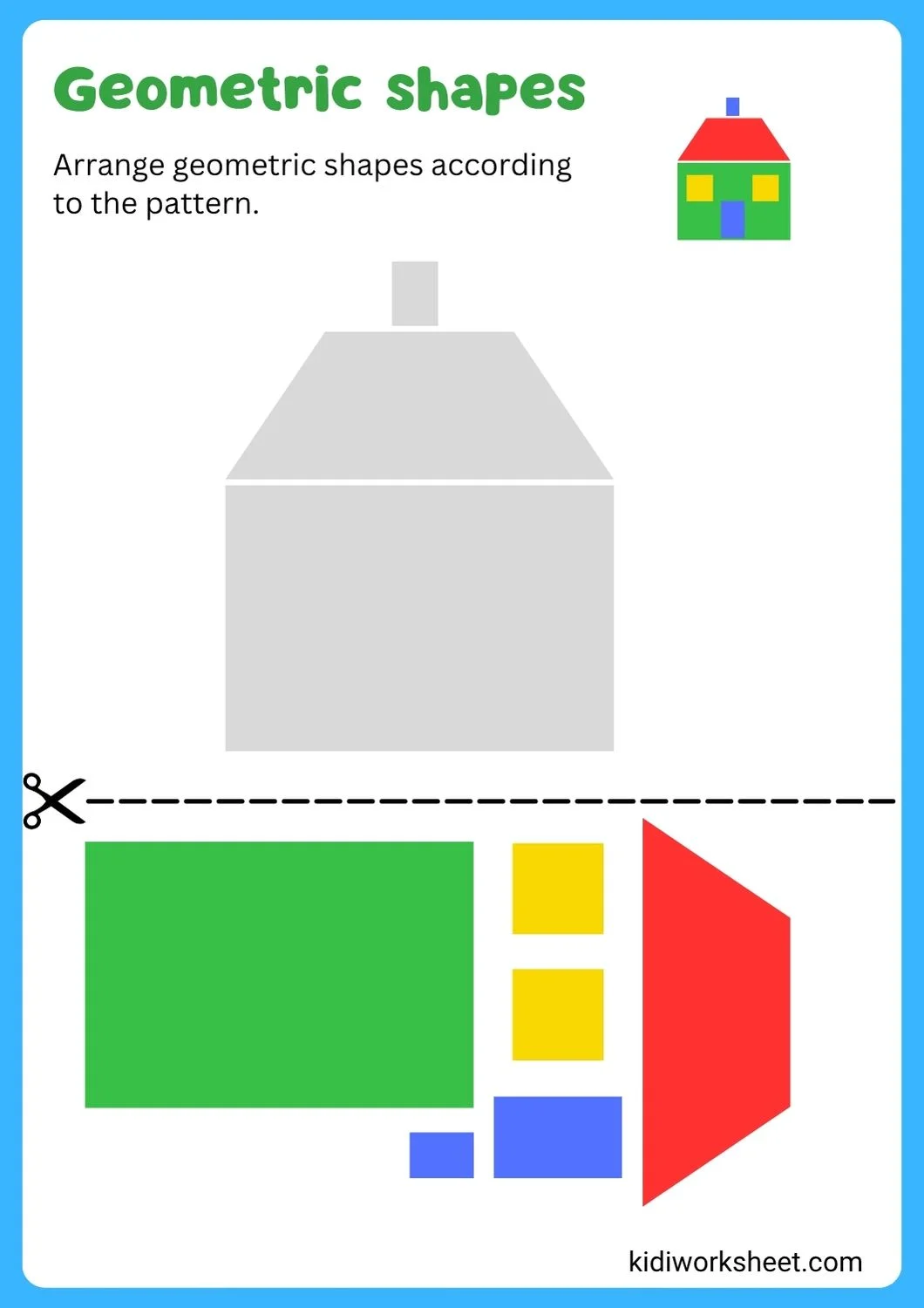 Geometric shapes house