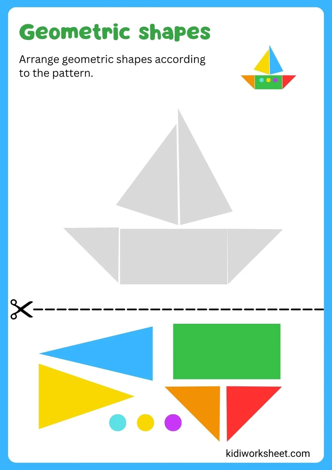 Geometric shapes ship