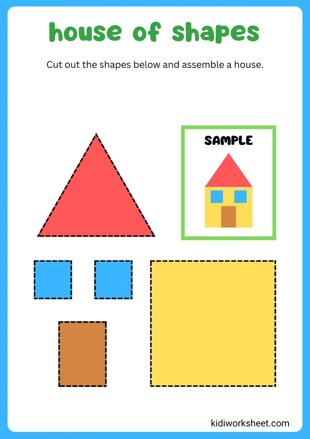 Geometric shapes house