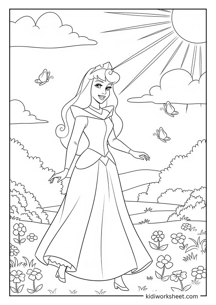 Aurora in sunny garden