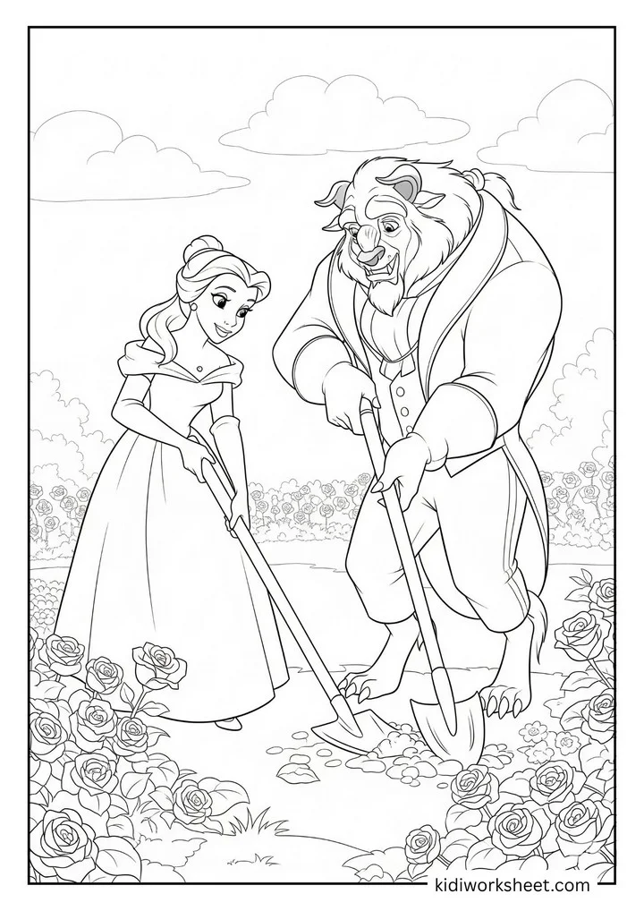 Belle and Beast gardening