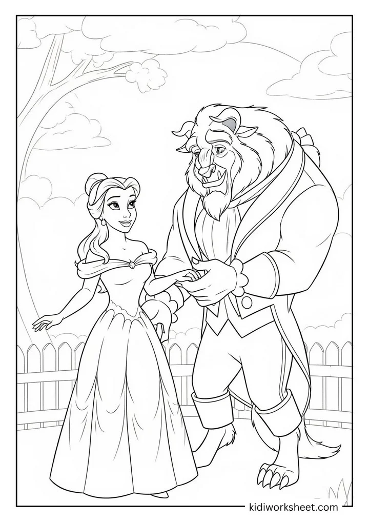 Belle and Beast dancing