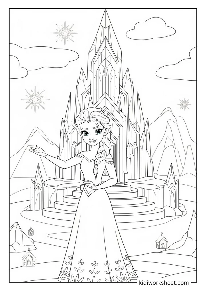 Elsa at ice palace