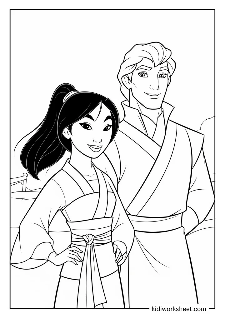 Mulan and Shang portrait