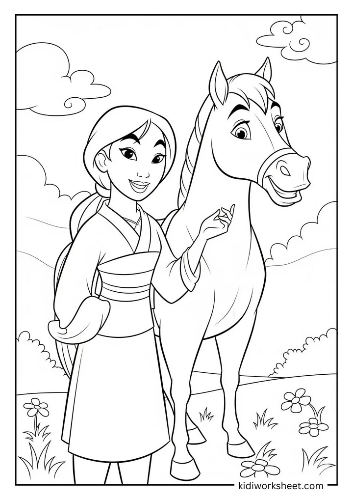 Mulan and horse