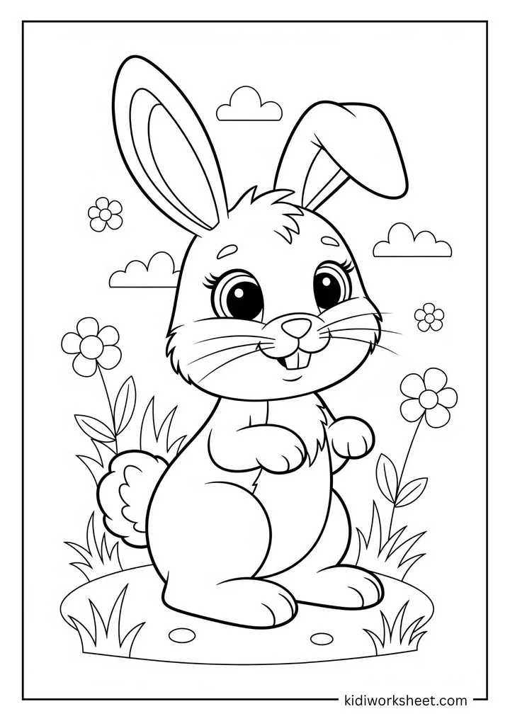 Bunny in field