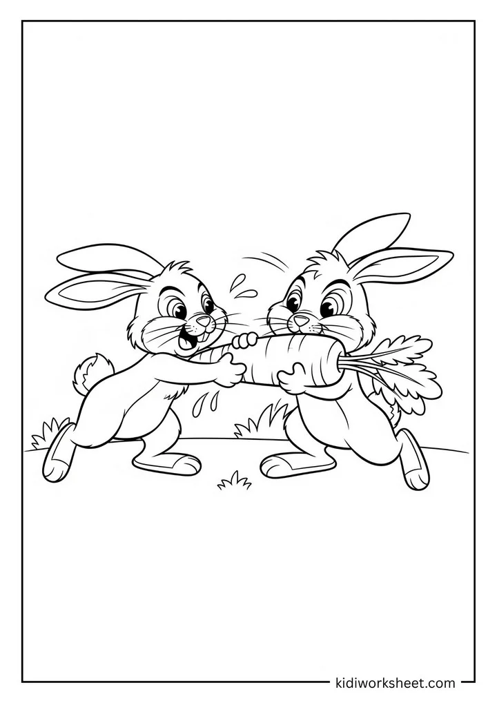 Bunny coloring page