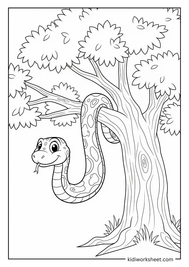 Snake on tree branch