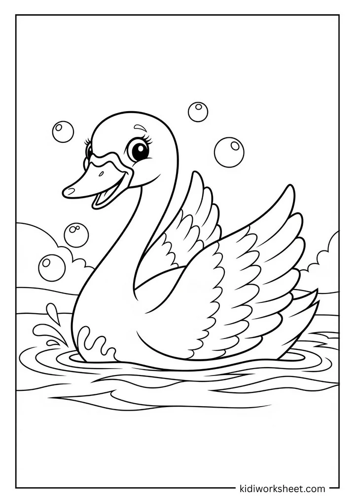 Swan in water