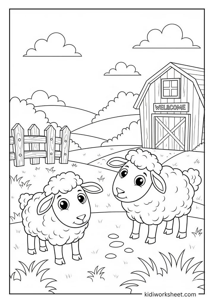 Sheep at welcome barn