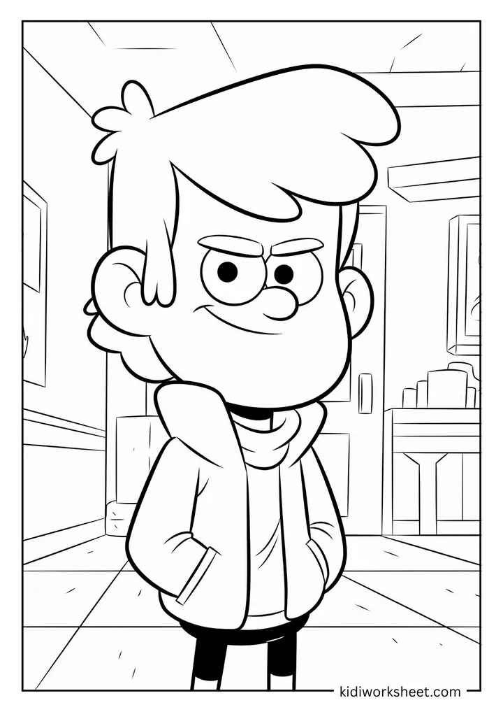 A cool character from Gravity Falls