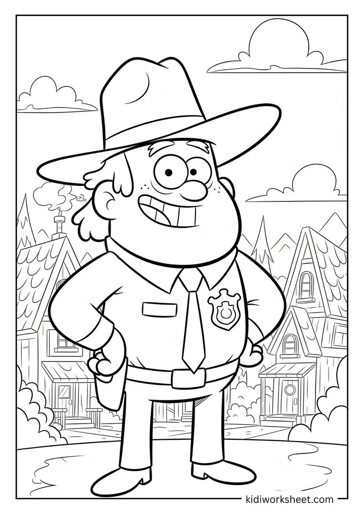 A sheriff from Gravity Falls