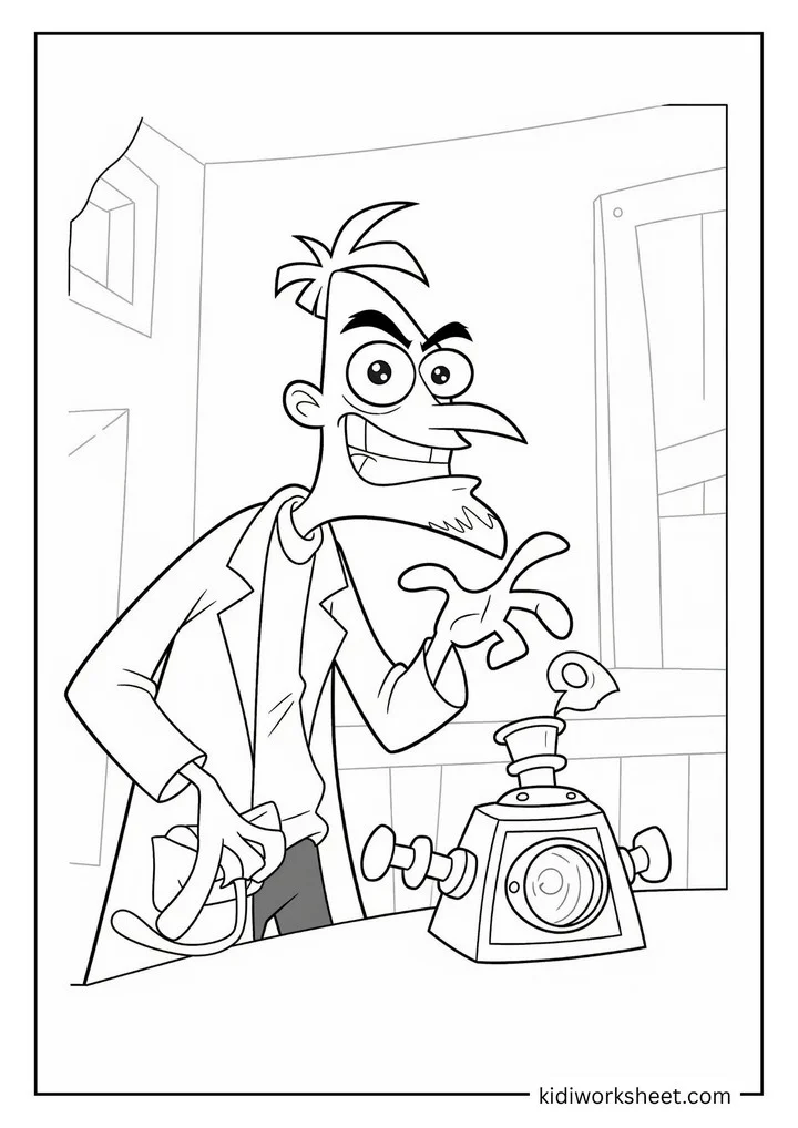 Dr Doofenshmirtz with an inator