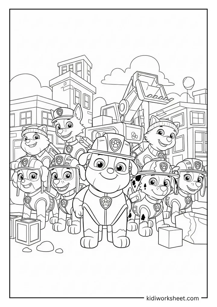 The complete Rubble and Crew team
