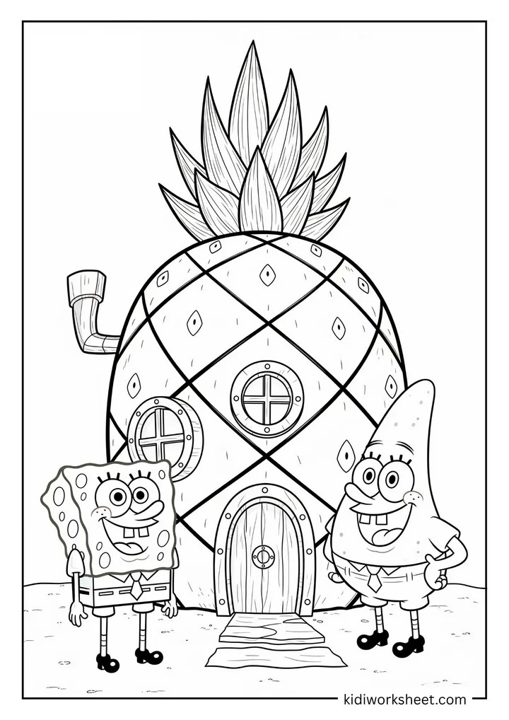 SpongeBob and Patrick at home