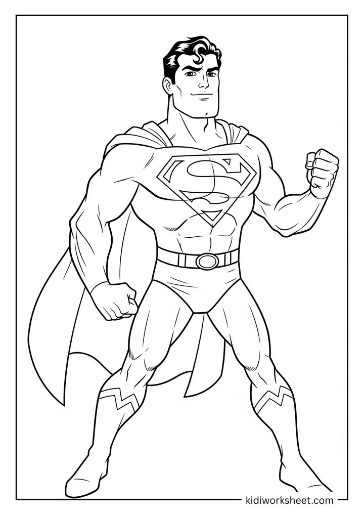 Superman with a confident smile