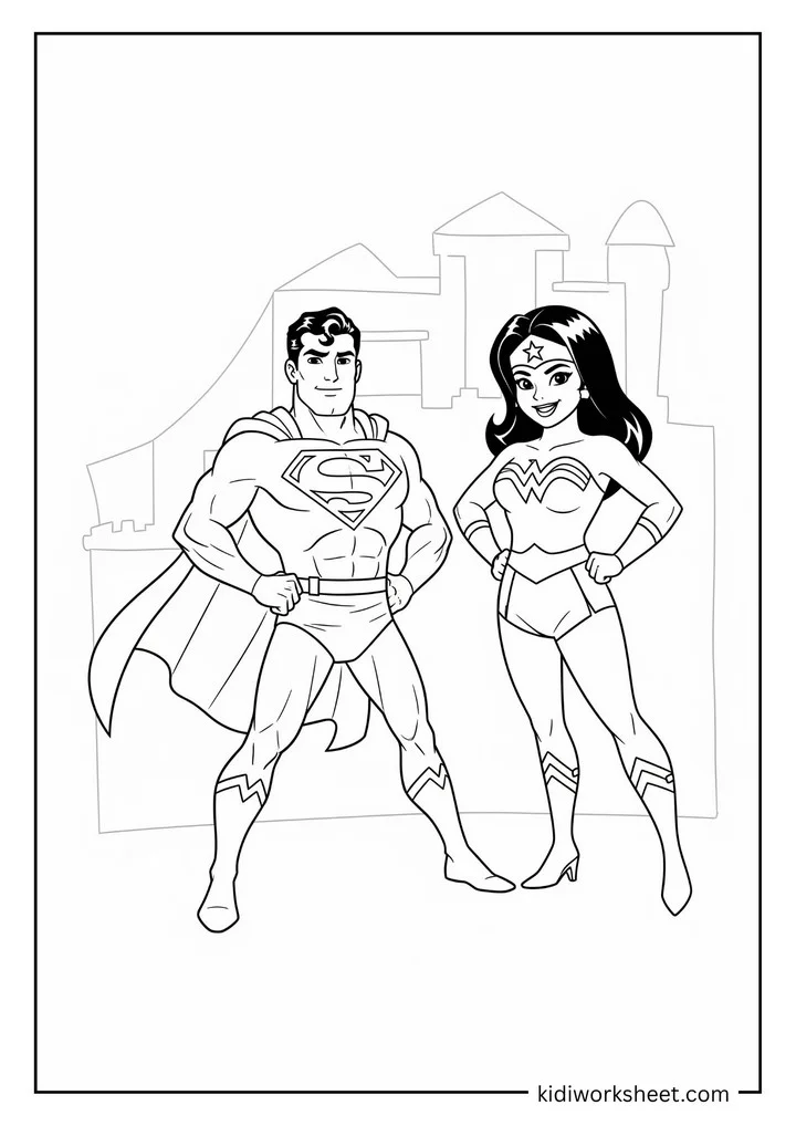 Superman and Wonder Woman together