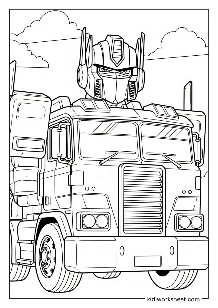 Optimus Prime in his truck form