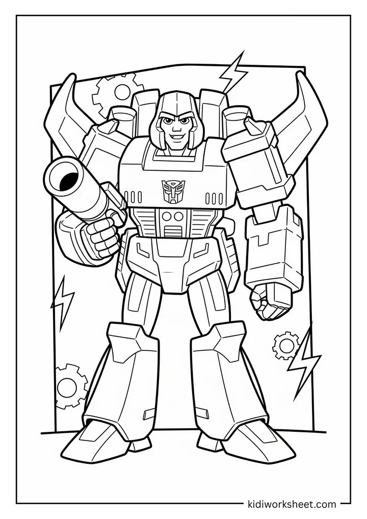 A Decepticon with a large cannon