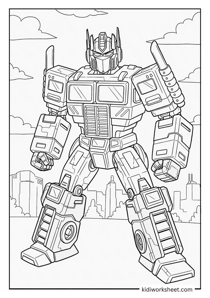 Optimus Prime ready for battle