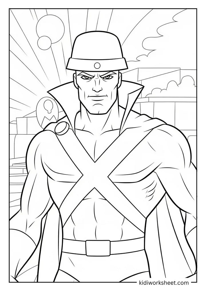 Martian Manhunter looking serious